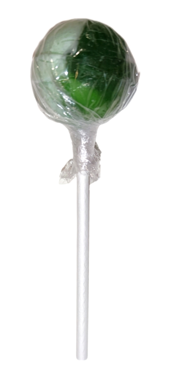 Küfa Lolli Brause Mix Waldmeister Geschmack mit Brausefüllung - Farbe Grün/Weiß